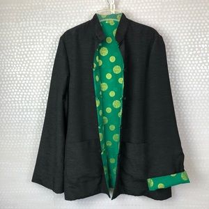 Beautiful Reversible Oriental Jacket With Pockets